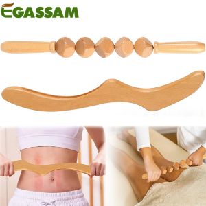 1PC Wooden Scraper Therapy Massage Tools Lymphatic Drainage Tool Body Sculpting Tool for Massage Soft Tissues Muscle Relaxation