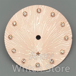 NH05 24.5mm Watch Dial Hand Set  Dial With Diamond Index For NH05 NH06 Womens Watch Modified Accessories