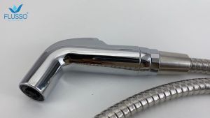 Flusso Jet Shower Closet Spray Bidet WC Kamar Mandi Putih dan Silver 2349 2307