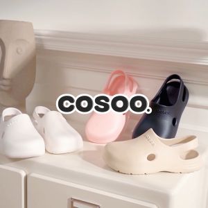 COSOO รองเท้าผู้หญิง รองเท้าแตะ รองเท้าหัวโต รองเท้าแฟชั่น รองเท้าแตะรัดส้น นุ่มสบายเท้า พื้นหนา กันลื่น รุ่น CS-R01