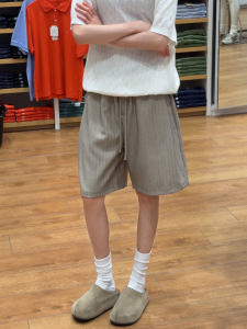 ZHUOCAN | Quần Short Dài Phong Cách Vintage Retro Thoáng Khí Mùa Hè