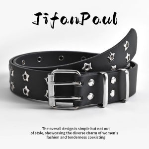 JIFANPAUL | Y2K Punk Star Wide Belt