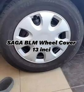 Universal R13 Inch Car Wheel Cover Tyre Center Hub Cap Steel Rim Universal 13 Inch Rim Cover (Saga BLM FLX Design)