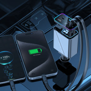 175W 4 In 1 Car Charger Scalable Cable Suitable Fast Charge Mobile Phone Adapter For All Mobile Phones