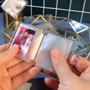 【Pharaoh🎀COD】Album foto mini Daisy kecil Kunci rantai kunci album foto buku penyimpanan foto