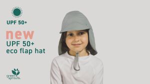 Green Sprouts UPF 50+ Eco Flap Hat 2 Sizes (9 Colors)