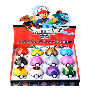 Takara Tomy | 12 Pcs/Set Pokemon Pikachu Toys Action Figure Pokeball Pokemon Poke Ball Charizard Model Anime Dolls Children Birthday Gift