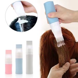 38/60/80ml Empty Hair Dye Applicator Bottles Plastic Dyeing Shampoo Bottle Oil Comb Brush Styling Tool Hair Coloring Hair Tools