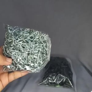 Rantai Kaitan Pin Tempat Pakan Ransum Ayam TPA TRA Isi 150 PCS Kawat Cantolan Bawah Wadah Piring Sparepart