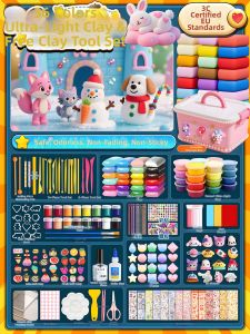Safe For Children Non-Toxic DIY Modeling Clay Set