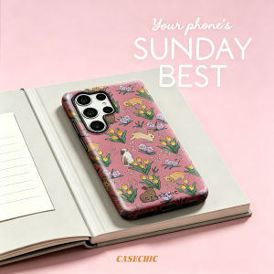 Potdemiel | Bumblebee & Bloom For Samsung Galaxy S26 Ultra A56 Exquisitely Pattern Double Protective Phone Cover Cases CaseChic