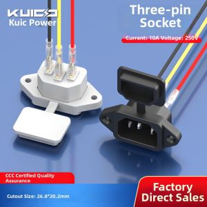kuicc | With Ears And Dust Cover AC Power Socket 3-pin