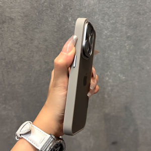 Dele Applicable 17 15 Phone Case 16 Electroplated Lens Button 15promax Frosted 14pro Skin-like 13 Silicone Soft 12 Protective Cover 14 Premium 15plus Trendy Brand 11