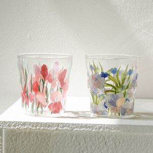 400ML Nordic style Handmade High Borosilicate Glass Juice Cup