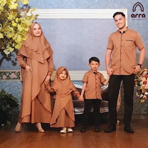 Sarimbit Keluarga Baju Sarimbit Keluarga Muslim Baju Gamis Kerudung Muslim Koko Terbaru Kualitas Premium Ar Rahmah - Milo