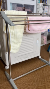 ราวตากผ้า 5 ช่อง กันน้ำ ประกอบง่าย แข็งแรง ทนทาน เหมาะสำหรับคอนโดและห้องน้ำ มีช่องสำหรับแขวนหลายชิ้น