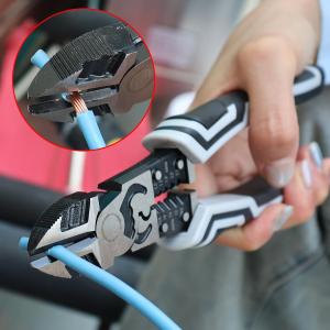 Crimping Stripping Pliers Wire Cutters Electrician Pliers Diagonal Pliers Multifunctional Needle Nose Pliers Hardware Hand Tools