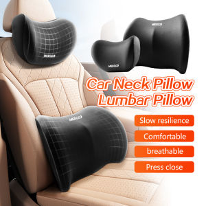 Memory Cotton Car Neck Headrest Pillow Car Accessories Cushion Auto Seat Head Support Neck Protector Universal Automobiles Neck 记忆棉头枕腰靠