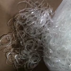 100pcs/Bag High Elasticity Transparent Silicone Rubber Band Clear Mini Hair Elastics For Hairstyle Ponytail Holder