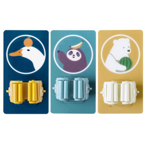 แคปประมาณที่ถูกต้อง: ที่หนีบผนัง ลายการ์ตูน Mop Holder ที่ยึดผนัง ตัวหนีบ ตะขอ ที่แขวนติดผนัง ไม่ต้องเจาะผนัง ที่หนีบไม้ถูพื้น ที่หนีบไม้กวาด