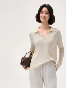 S&W | Breathable Leisure Long Sleeve Blouse Early Autumn Knitwear