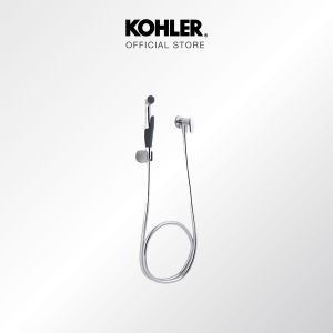KOHLER Luxe Bidet Spray Anti-bacterial Hygiene Spray with Angle Valve and Anti-twist Hose K-77364X-AS-CP