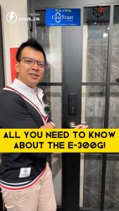 [FREE installation] [Best Selling] Zeus E-310G Dual Finger Gate Lock / Fingerprint PIN code RFID Key Wifi App Unlock