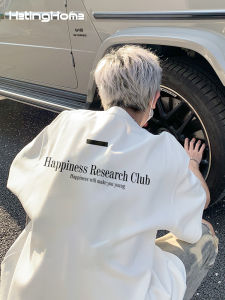 HetingHOME | Hetinghome Summer Trendy Couple American Short Sleeve Loose Mens No Gender Half Sleeve T-shirt Cotton 100% Round Neck Letter Print