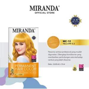 MIRANDA MC12 yellow hair color dye rambut cat rambut miranda warna kuning