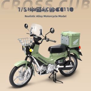 JINGGUAN | Genuine Metal 1:5 Honda Cc110 Motorcycle Model Toy