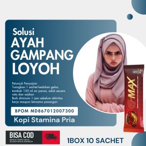 Promo kopi ginseng GMax Linette gula aren isi 10 pcs