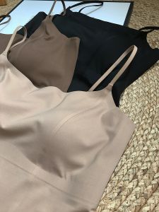 Slimming Seamless One-Piece Cup Vest Anti-Light Bra Camisole Big Chest Appears Small Bottom Beautiful Back Large Size