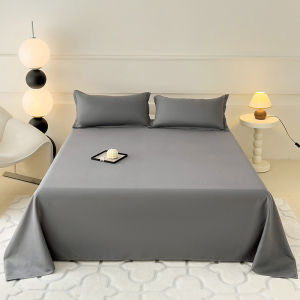 1 pc Bed Flat Sheet for Double Bed Plain Solid Color Top Sheets Single/Queen/King Flat Bedsheets Soft Home Bed Linen Sheets