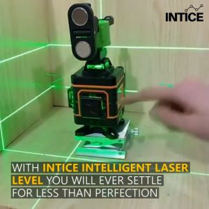 Laser Ukur Self Leveling Projector Green Laser 3D 12 Line 360 Degree waterpas Laser Tukang Bangunan Keramik Pengukur Garis Vertikal Dan Horisontal