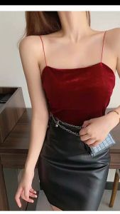 LATISHA Korean Velvet Tank Top 003(Size XS-XL)