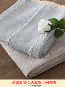 Japanese Style Cotton Linen Rectangle Tablecloth Living Room Coffee Table Cover Cloth Wear Resistant Home Textile Tablecloth