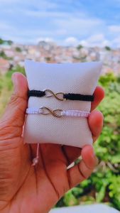 COD Gelang Infinity Couple Estetik Tali Anyam Premium