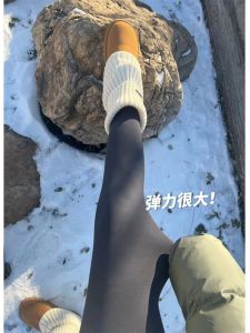 Quần Capri Yoga Co Giãn Cạp Cao Lót Lông Cừu Mùa Xuân Quần Shark Quần Bó Nâng Mông Cho Nam Và Nữ