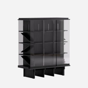 Modern Luxury Minimalist Design Solid Wood Entrance Hallway Cabinet Display Wine Rack Designer Style Small Space Furniture