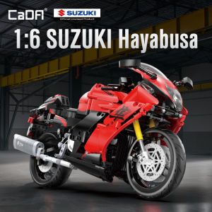 1043PCS CaDA 1:6 Scale Replica "Suzuki Hayabusa" 25th Anniversary Commemorative Edition Building Block Set