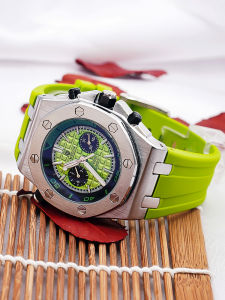 Automatic Mechanical Watch Mens Large Dial Quartz Womens Watch Luxury Trendy New 2024 Model round Shape Rubber Band