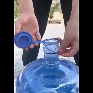 Nắp Bình Nước Silicon 5 Gallon Nắp Chai Chống Đổ Với Nút Chặn Bên Trong Bền Dày Có Thể Tái Sử Dụng Nắp Thùng Đựng Nước Uống
