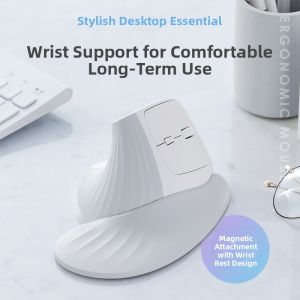 Hinomi | Ergonomic Vertical Quiet Dual-Mode Mouse