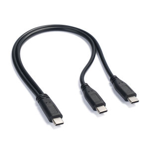 USB C Cable Splitter Type C 1 to 2 Extension Cable Wire for PC Phone Tablet 15W 3A Power Adapter Cord Charging Converter Line