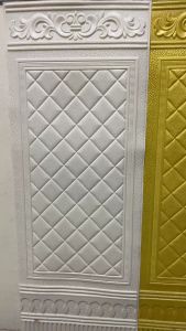 HT Wallpaper Foam 3D Motif Batik Pintu Jendela Premium Wall Paper