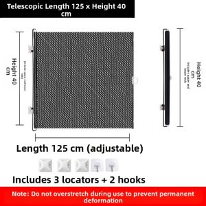 Defasilk | Pet Fence Cat Door Barrier Expandable Indoor Cage