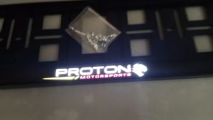 Ready Stock Universal Black with White LED Number Plate Holder Casing Ralliart Nismo TRD Perodua Mugen Proton Daihatsu R3