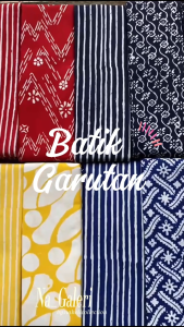 Sarung Batik Cap Garutan Series Green Katun premium  Handemade