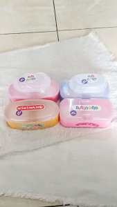 Nininano Tempat Bedak Double Sekat Anti Pecah 2in1 Free Puff