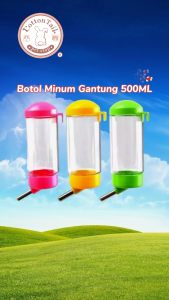 Botol Minum Gantung 500 ml Ada Per Anjing Kucing Kelinci Pet Drinking